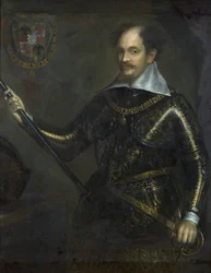 Portrait of Alessandro I Pico della Mirandola, Marquis of Concordia and Duke of Mirandola, in Armour