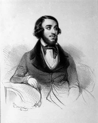Portrait of Italian tenor Mario Candia (1810 - 1883)