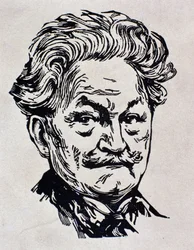 Portrait of Leos Janacek, illustration from his autobiography 