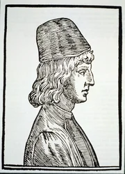 Portrait of Pico della Mirandola, from Delle Celeste Fisionomia by Giovanni Battista della Porta, Padua 1616, illustrated in History of Magic, published late 19th century