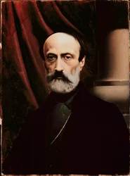 Portrait of the Italian Republican Politician Giuseppe Mazzini