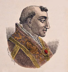 Portrait of Pope Adrian III (884-885)