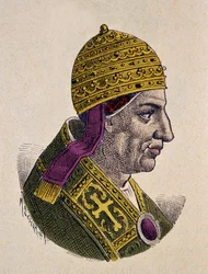Portrait of Pope Nicholas I (858-867)