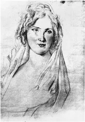 Portrait Presumed of Angela Pietragrua, Countess Simonetta, Mistress of the French Writer Stendhal, While He Was in Italy, Between September 1811 and 1815
