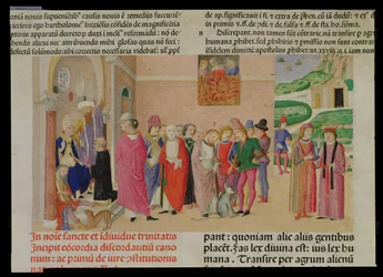 Presentation of the Work to the Pope, from 
