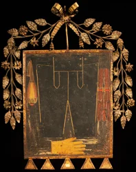Sign for leather shop, ca 1750, Italy