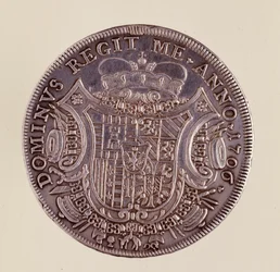 Silver Coin from Naples: Cesare Michelangelo d