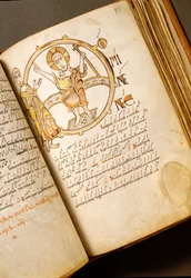 Singing Page with Neumes