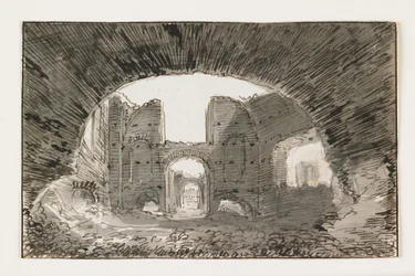 Sketch of the Baths of Caracalla, Early 19th Century