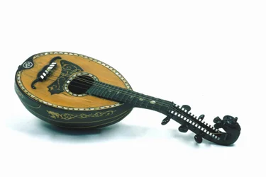 Still life of mandolin of the Milanese type. 18th century.