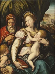 The Holy Family with the Infant St John