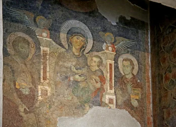 The Virgin and Child between St Cosmas and St Damian