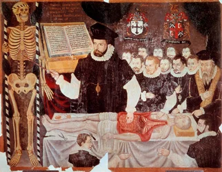 John Banister Giving an Anatomy Lecture at the Barber Surgeons Hall