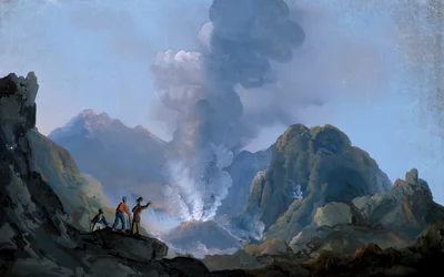 View of the crater of Vesuvius in 1829