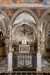 View of the Presbytery of the Upper Church with the Main Altar in Cosmatesque Style