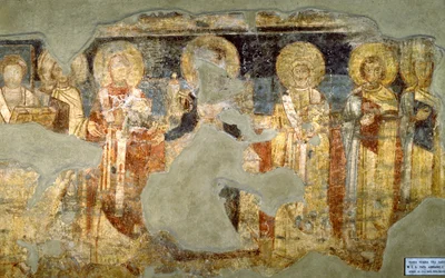 Virgin Mary and Pope Adrian I