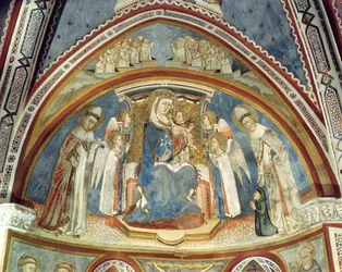 Virgin and Child surrounded by Saints on the apse of the Chapel of Our Lady