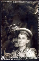 World War I: Victor Emmanuel III Holding Prince Umberto