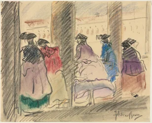 Figures in Masquerade on the Loggia of the Ducal Palace, Venice