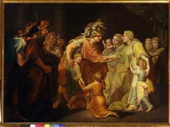 Prince Sviatoslav I of Kiev Returns to His Family After the Danube Campaign of 967