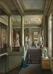 Main Staircase of Fine Arts Academy in St. Petersburg