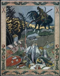 Illustration for the Fairy Tale Marya Morevna