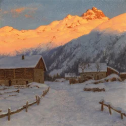 Evening on the Mountain, Haute-Savoie