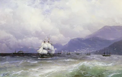 A Coastal Landscape with Shipping off Trebizond
