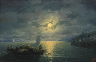 Crossing the Dnieper River at Moonlit Night, 1897