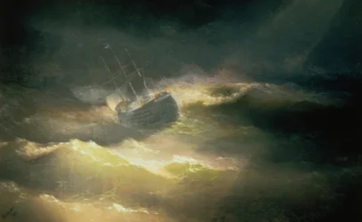 The Ship “Maria” in the Storm
