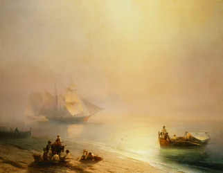 Fisherfolk on the Seashore, The Bay of Naples