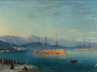 French Ships Departing the Black Sea 1871