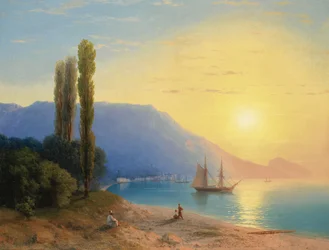 Sunset over Yalta