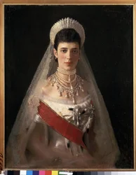 Portrait of the Empress Maria Feodorovna, Princess Dagmar of Denmark
