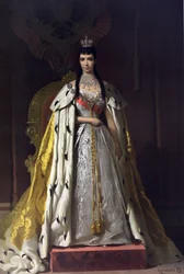 Coronation Portrait of Empress Maria Feodorovna, Princess Dagmar of Denmark (From the Coronation Album)