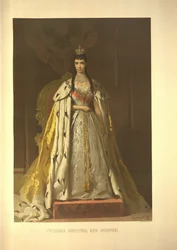 Coronation Portrait of Empress Maria Feodorovna, Princess Dagmar of Denmark