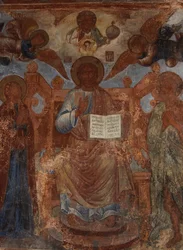 Fresco in the Cathedral of Our Lady of the Sign, Novgorod, Early 18th century