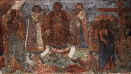 Fresco in the Cathedral of Our Lady of the Sign, Novgorod