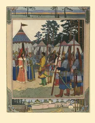 Illustration for the Fairy Tale Marya Morevna