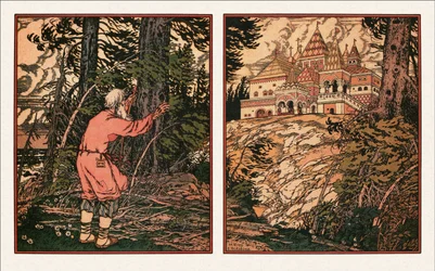 Illustration to the The Tale of the Fisherman and the Fish, 1933
