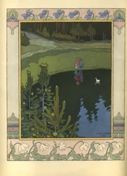Illustration to the Fairytale The White Duck