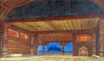 Stage Design for the Opera Ruslan and Lyudmila by M. Glinka, 1913
