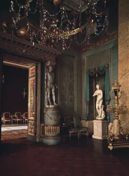 The Blue Hall of the Ostankino Palace in Moscow