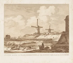 View Outside the Haarlemmerpoort in Amsterdam with a Seated Draughtsman