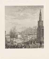 Destruction on the Steenschuur after the Leiden Gunpowder Disaster, 1807