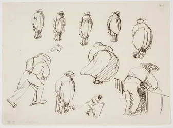 Studies of Figures Seen from the Back