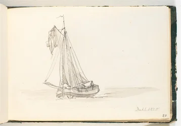 A Large Sailing Ship in Calm Waters