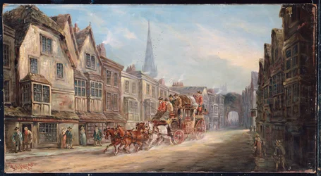 The London to Exeter Royal Mail Passing through Salisbury, 1895