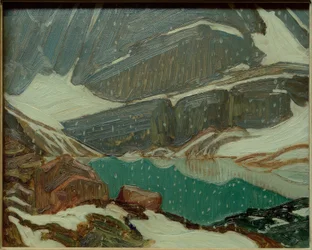Snow at Lake Oesa