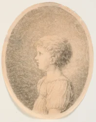 Child Portrait. Profile to the Right